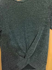 Sparkly Twist Front Top