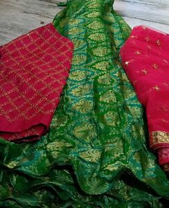lehanga, blouse and duppatta