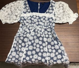 Floral Puff Sleeve Mini Dress