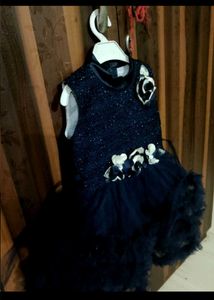 Sparkly Navy Blue Party Dress