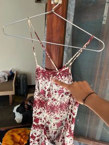 Floral Print Spaghetti Strap Dress