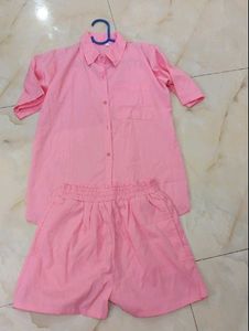 Pink Loose Coord Set