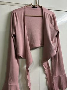 Pink Tie-Front Top
