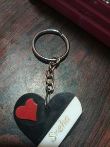 Personalized Heart Keychain