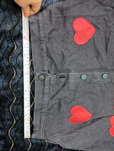 Cute Heart ☃️Applique Mini Skirt