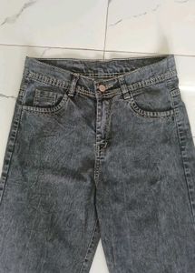 Washed Black straight fit Jeans