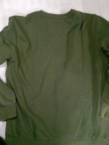 Olive Green Graphic Sweatshirt