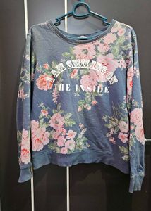 Floral Print Sweatshirt