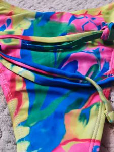 Colorful Tie-Side Bikini Bottoms