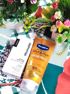 Minimalist face wash &amp; Vaseline sunscreen Skincare