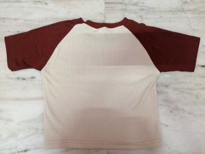 graphic khaki baby tee