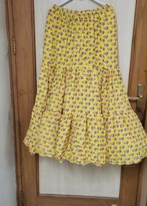 Floral Tiered Maxi Skirt Never Used
