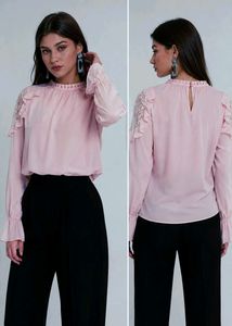 baby pink lace top/blouse