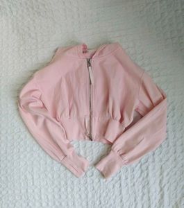 Combo Pink Cropped Hoodie &amp; floral mini s