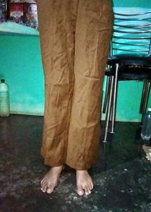 Brown Flare Leg Trousers