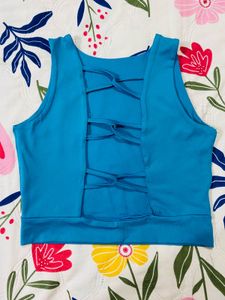 BLUE CROP TOP 🩵