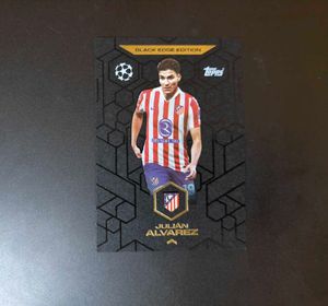 Julian Alvarez Topps Black Edge Card