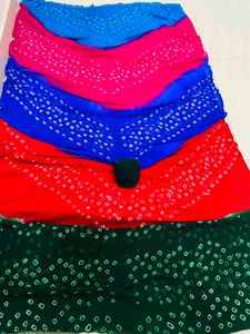 Vibrant Bandhani Saree