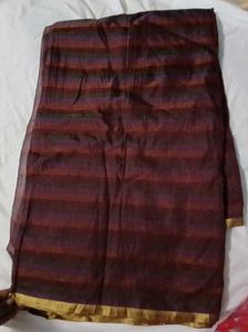 striped saree