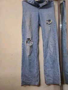 Distressed Light Wash Jeans