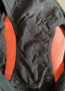 New Fruit of the Loom Imported Black Cotton Brief