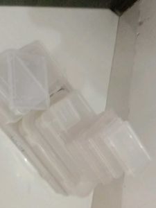 Set of Clear Plastic Storage Boxes 11 unique sizes