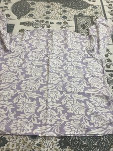 Women's Purple Floral Kurta