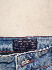 Vintage Zara Distressed Blue Denim Jeans
