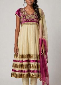 Beautiful Velvet and Net Suit Set