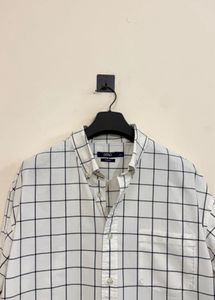 Classic Grid Pattern Men's Shirt