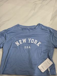 Light Blue "New York" Graphic T-Shirt