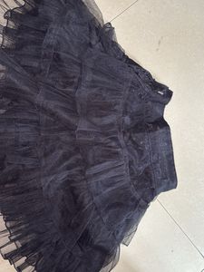 Black Tiered Tulle Skirt