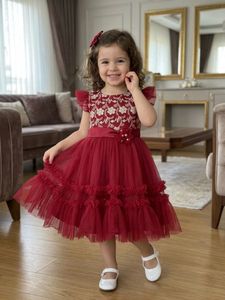 Adorable Red Tulle Party Dress