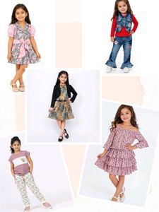 Combo of 5 Girls' Fashionable Outfits