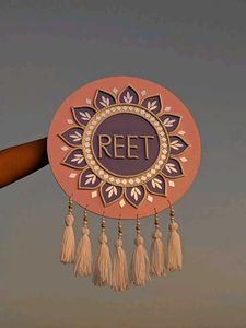 Custom Handmade MDF Name Plate Wall Hanging