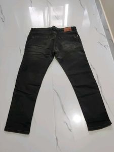 New Rfox 42 size Men's Charcoal Wash Jeans
