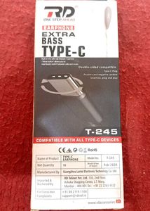 RD Earphone Type-C Extra Bass
