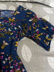 Butterfly Print top worn once
