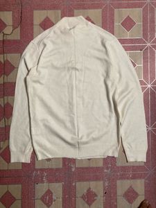 Beige Knit Turtleneck Sweater