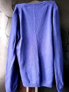 Purple V-Neck United Colors of Benetton Sweater