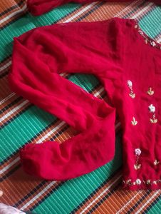 Hand Embroidered Crop Top
