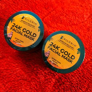 Pilgrim 24K Gold Facial Mask pack of 2