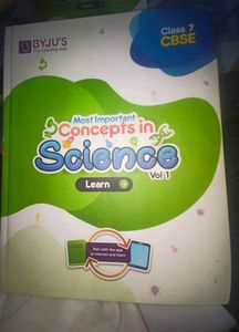 Learning Book For Class 7 Students Science