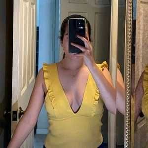Zara Ruffle Tank Top