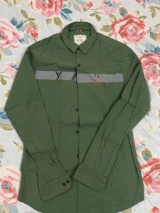 Men's SO-ME Olive Green Casual Shirt