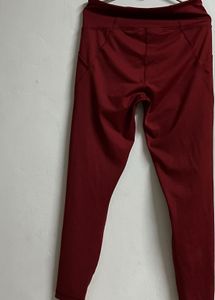 Puma Red Athletic Leggings