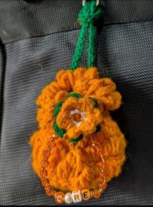Handmade Crochet earpod pouch with Beads