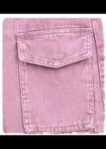 Trendy Pink Cargo Jeans for Kids