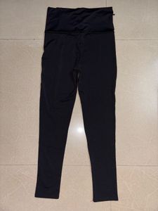 Tie Waist Black Leggings