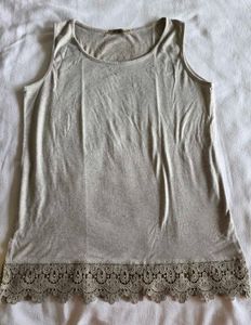 Sleek Grey Sleeveless Top
